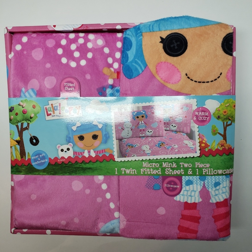 Lalaloopsy Pink Micro Mink Twin 2 Pc Sheet Set